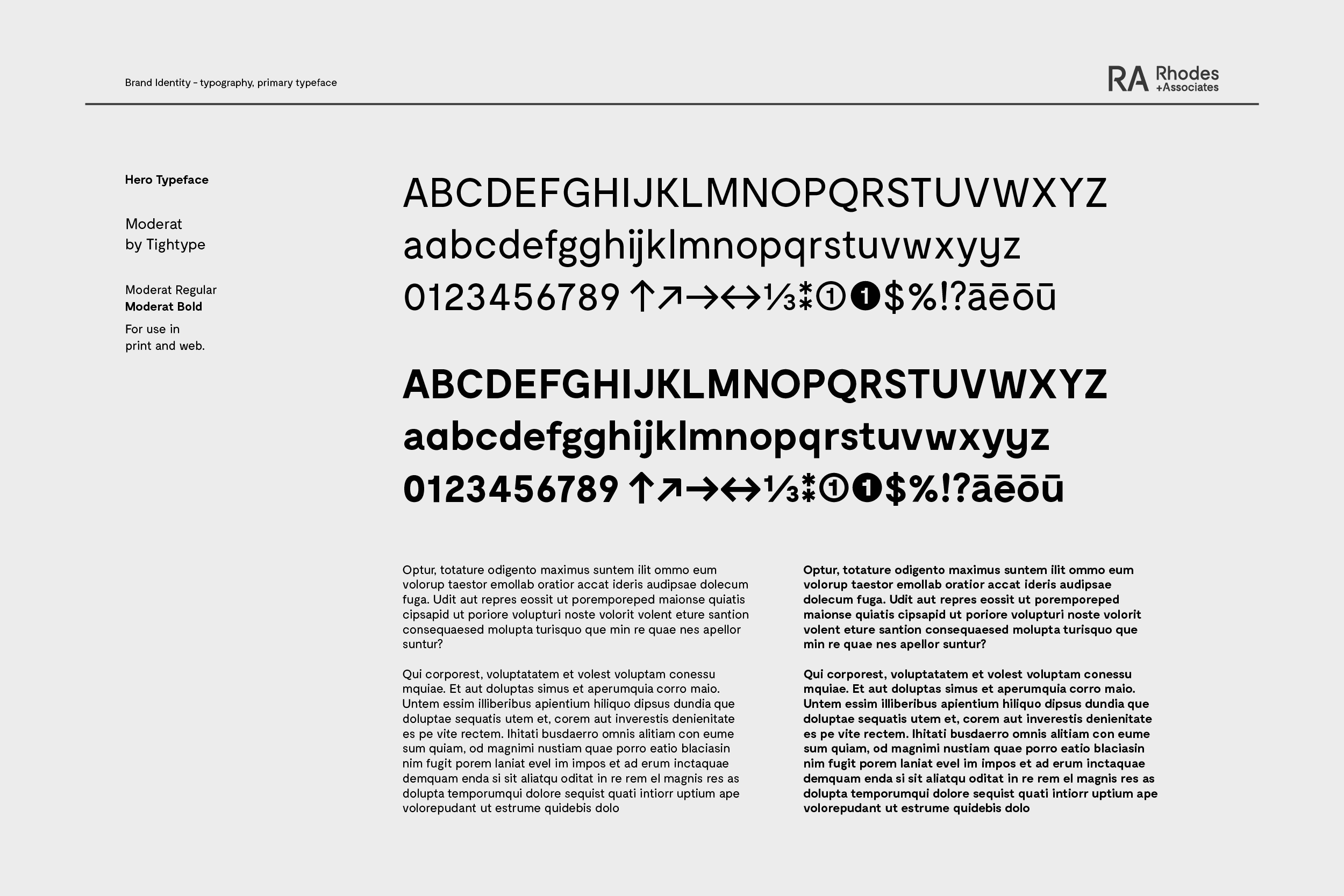 Ra typeface