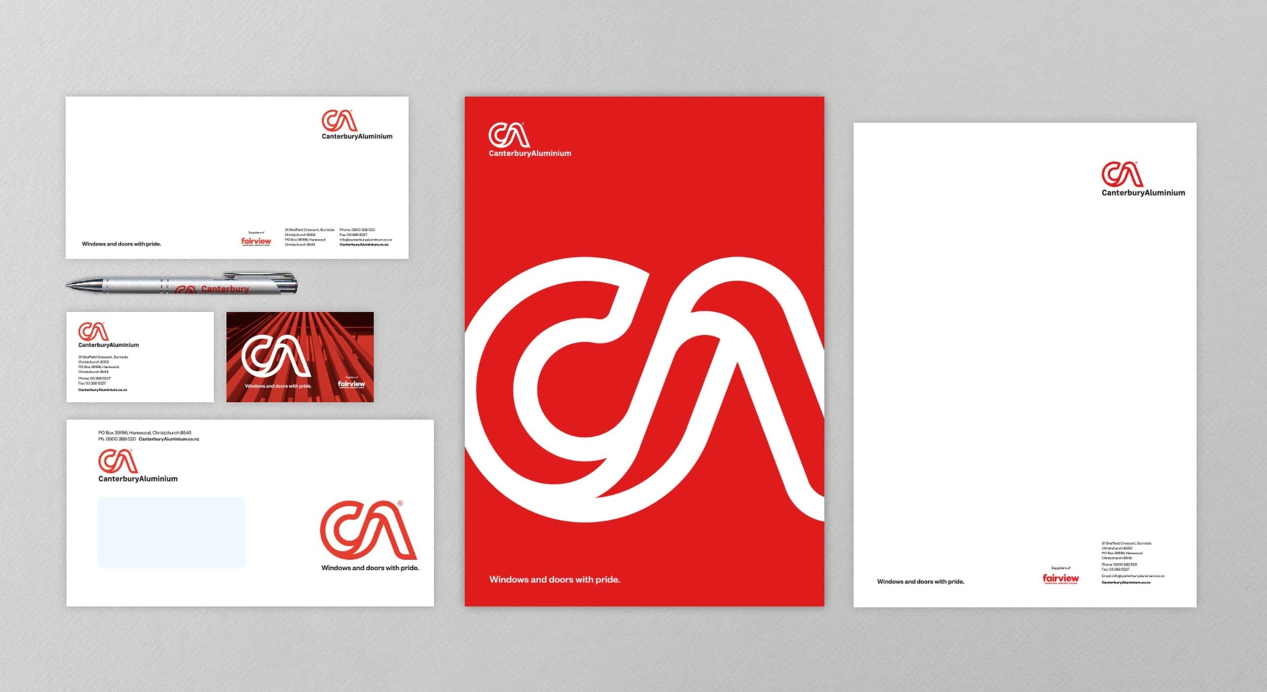 Canterbury Aluminium branding 03