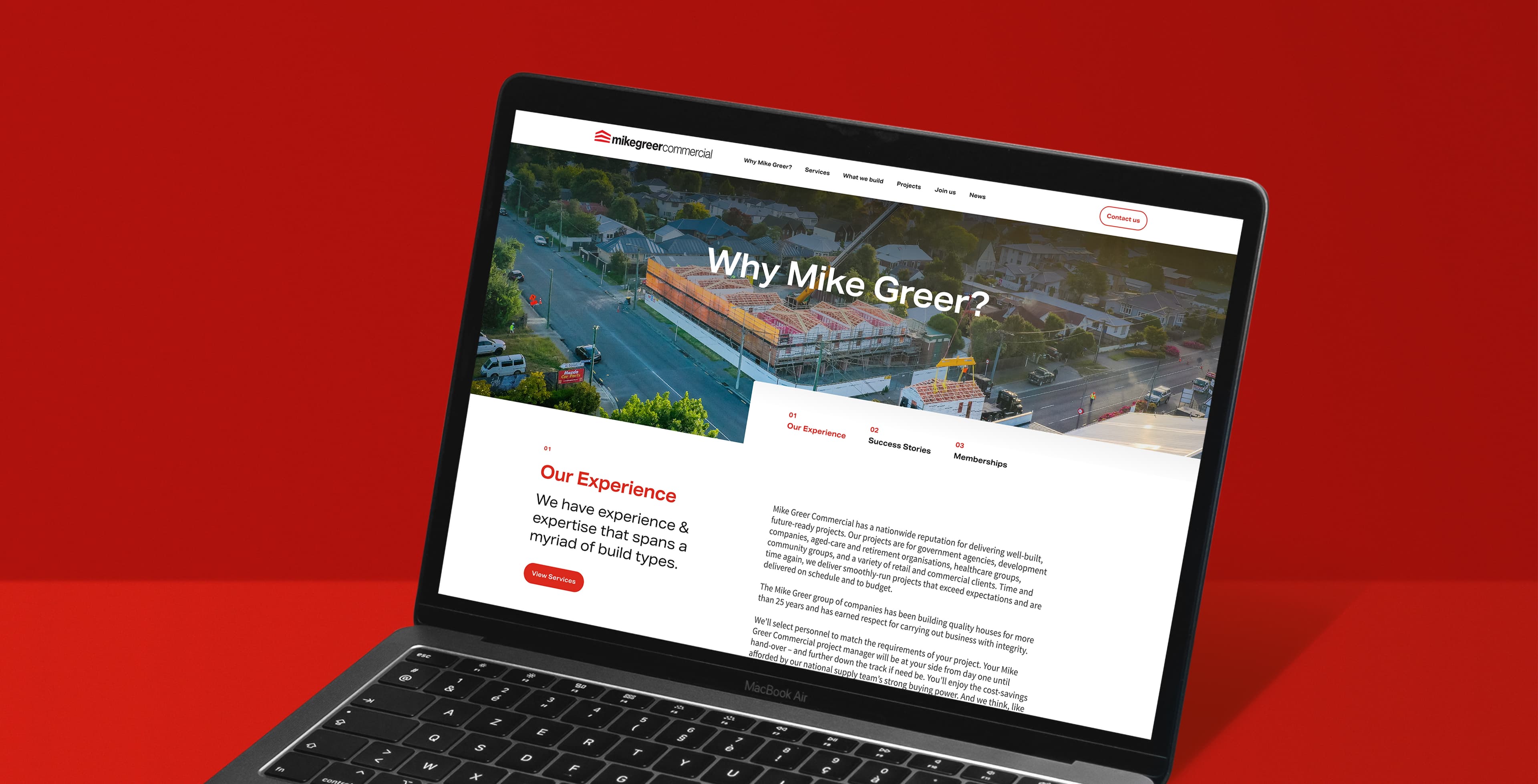 Mike Greer Commercial laptop